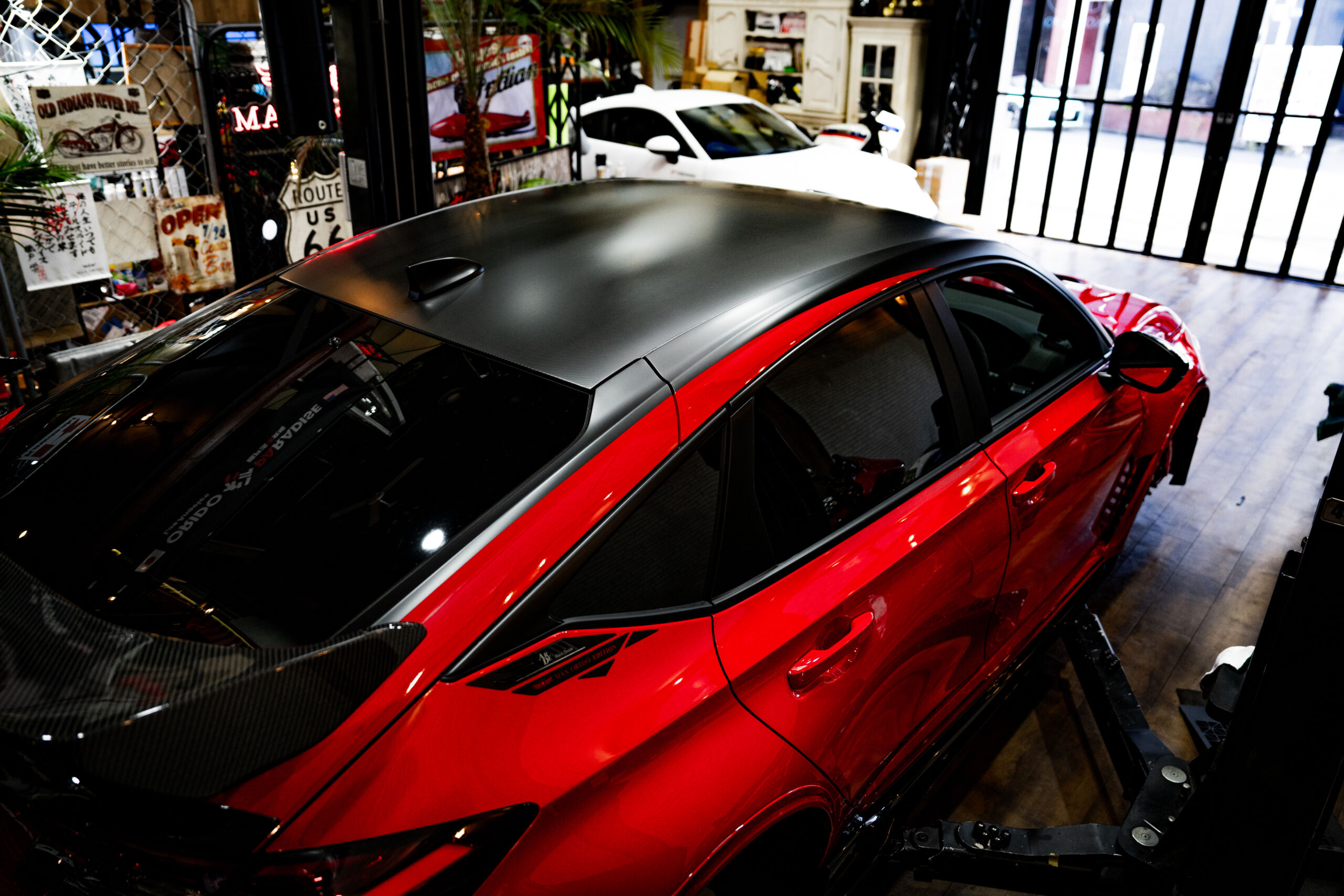 HONDA CIVIC TYPE-R FL5 BLACK DIVIDE 施工写真