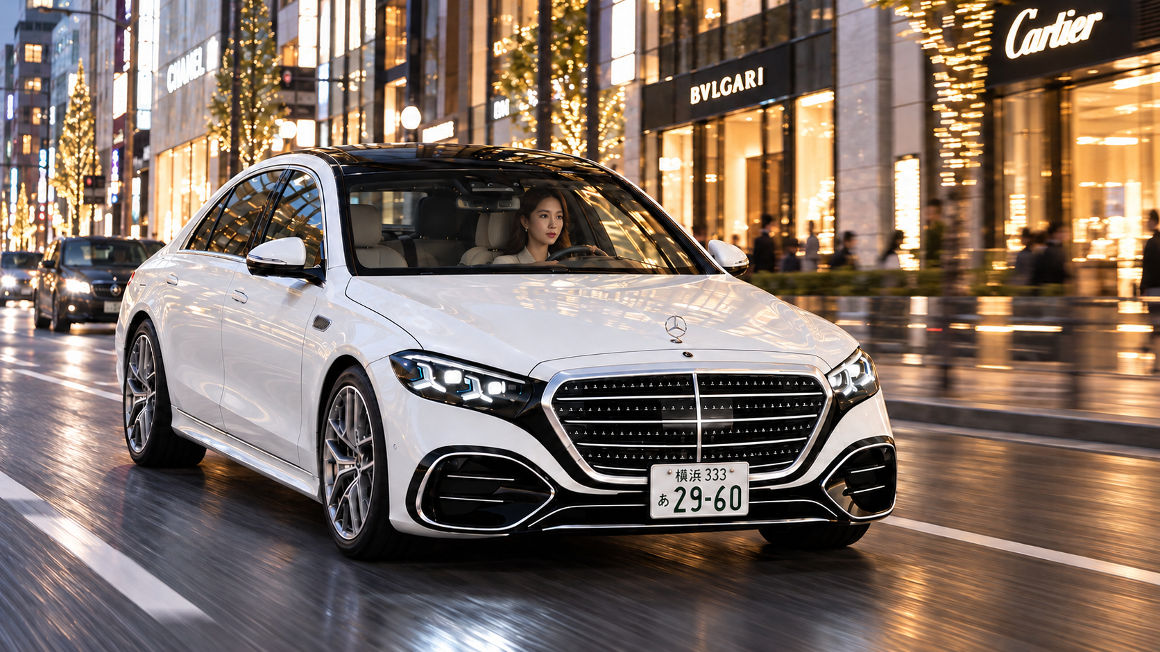 MERCEDES-BENZ S-CLASS BLACK DIVIDE 施工写真